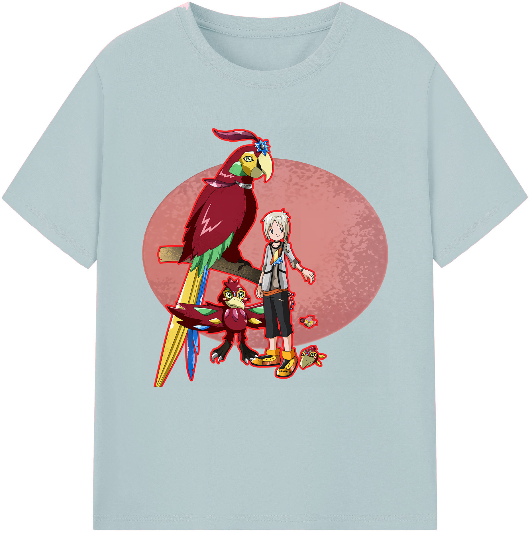 （画像用） Digimon デジタルモンスター/デジモン 綿100％半袖Tシャツ（フロントプリント）